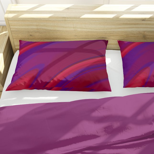 Minimalista Abstrato Moderno Redemoinho Roxo Verme (Criador carregado)