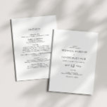Minimalista Clássico Tudo Em Um Convite De Casamen<br><div class="desc">Este minimalista clássico tudo em um convite de casamento é excelente de um casamento simples e elegante. A tipografia da safra branca e negra lhe dá um toque formal clássico. Mantenha-o como está ou escolha personalizá-lo com trabalho de arte ou gráficos de sua escolha.</div>