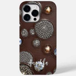 Minimalista de Abstrato de Couro Faux Personalizad