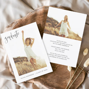 Minimalista de Foto de Anúncio de Formando de Gra