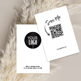 Minimalista do código QR para logotipo simples de