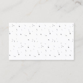 Minimalista Elegância Floral | Cartões de Visita P