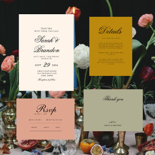 Minimalista Elegante Site de RSVP & QR