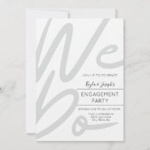 Minimalista fazemos convite festa de noivado