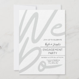 Minimalista fazemos convite festa de noivado