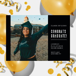 MINIMALISTA MODERNA FELICITA CONVITE AO FORMANDO