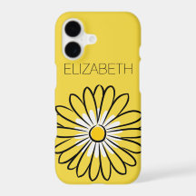 Minimalista Moderno Flor de Margarida e texto eleg