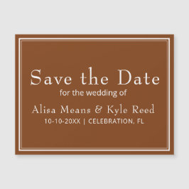 Minimalista Moderno Marrom Save the Date