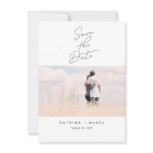 Minimalista Moderno Salve o Cartão com fotos de Da