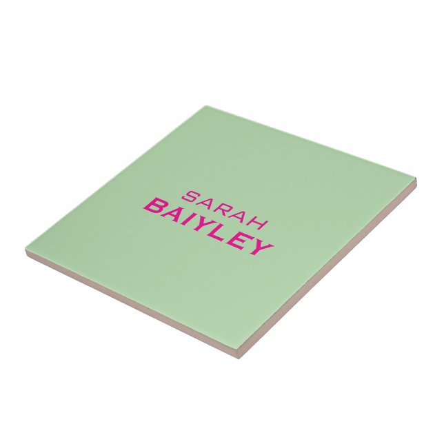 Minimalista nome personalizado moderno  (Lateral)