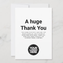 Minimalista Obrigado Qualquer Cartão De Apreciação