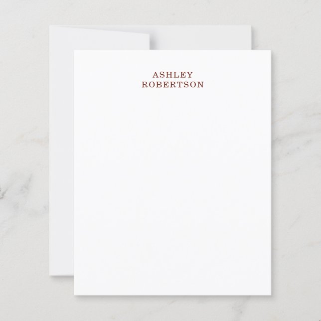 Minimalista Profissional Moderno Nome Próprio (Frente)