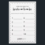 Minimalista Quantos anos tinha o folheto do jogo d<br><div class="desc">Projetado para coordenar com nossa coleção de bordas escaladas, este minimalista fofo da idade da noiva de ser chá de panela apresenta um design clássico com uma reviravolta única - a borda escaldada é de um tipo, e certamente irá adicionar uma ligeira retro-sensação a este jogo. Se você quiser chamar...</div>