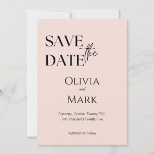 Minimalista Script Salve o Dia   Elegante Rosa Cla