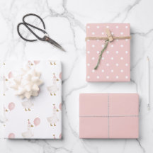 Minimalista Silly Goose Rosa Aniversário Infantil