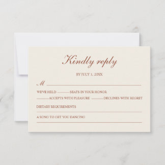 Minimalista Terraco Simples Elegante RSVP