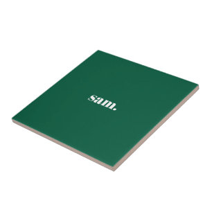 Minimalista texto personalizado negrito verde