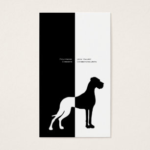 Minimalistic Black Moderna Great Dane Whites