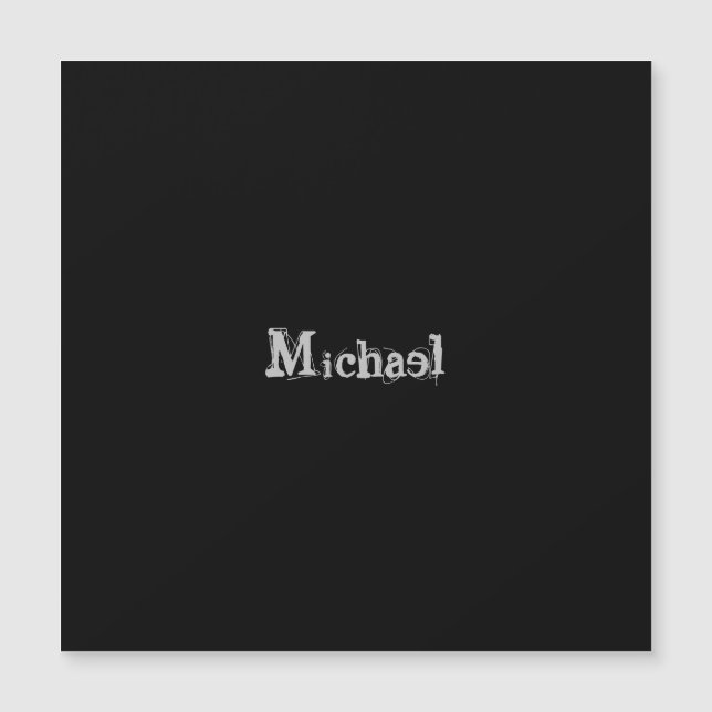 Minimalistic modern monogram name black white (Frente)