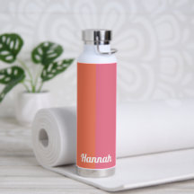Minimamente Moderno Laranja Cor-de-Rosa Personaliz