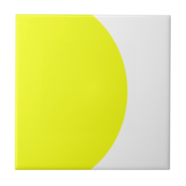 Minimismo Branco Amarelo abstrato (Frente)