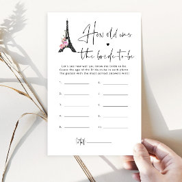 Mínimo da torre Eiffel onde estávamos jogando noiv