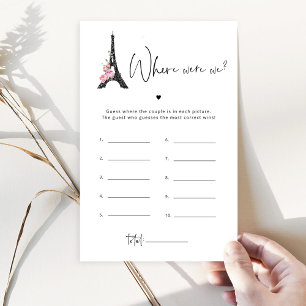 Mínimo da torre Eiffel onde estávamos jogando noiv