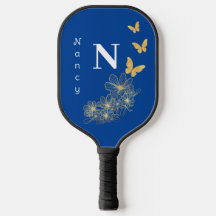 Mínimo de borboleta de ouro branco de cor azul esc