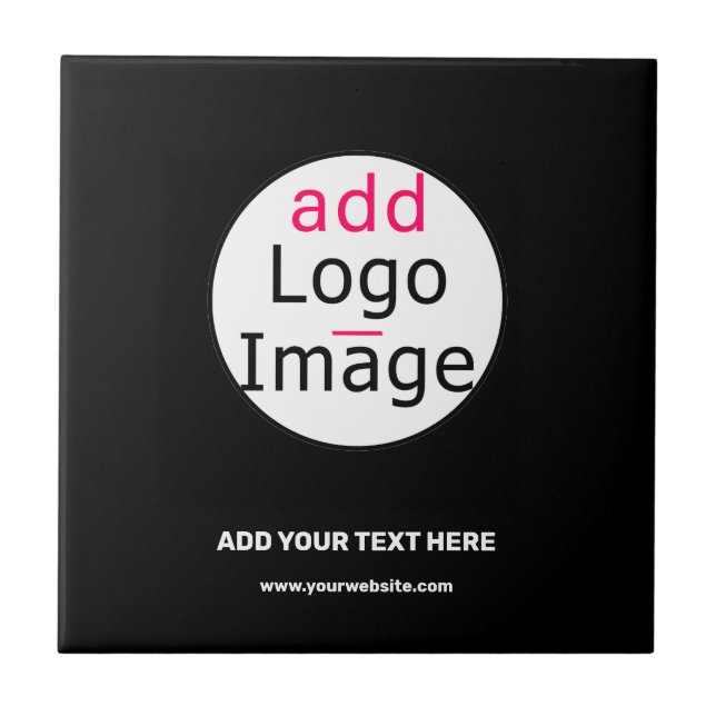 Mínimo de branco preto personalizável para chic co (Frente)