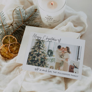 Mínimo de Cartão de Férias Moderno Feliz Natal