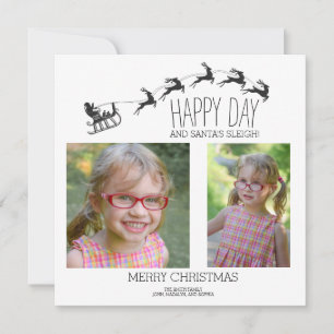 Mínimo de Papais noeis com 2 Fotos Feliz Natal