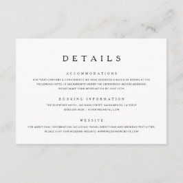 Mínimo Detalhes de Casamento Cartão de Gabinete de