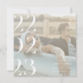 Mínimo e preto-e-branco Salve a data