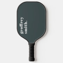 Mínimo Escuro Moderno Pílula de Pickleball de Nome