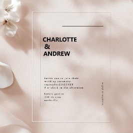 Mínimo, moderno Einladung