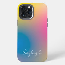 Mínimo Moderno Ombre Arco com Nome Personalizado