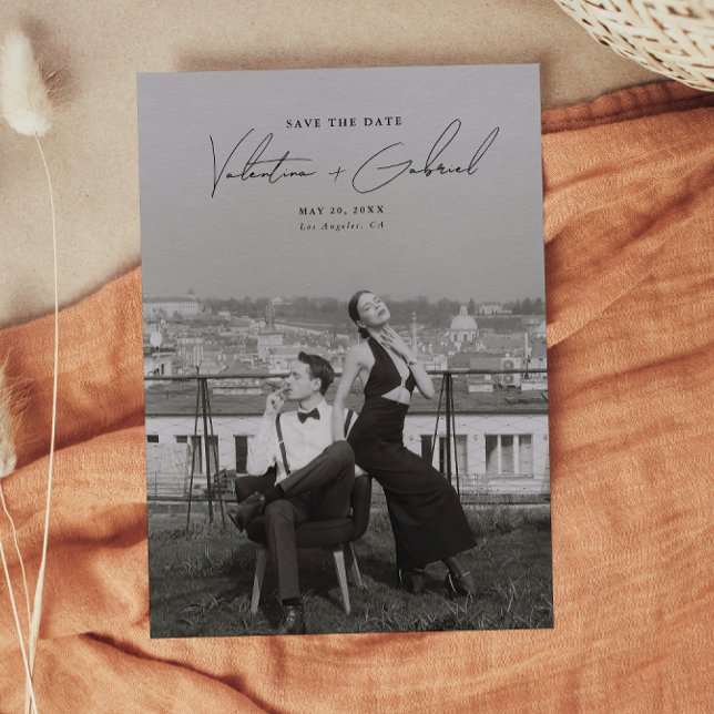 Mínimo Moderno Salvar o Convite de Data (Criador carregado)