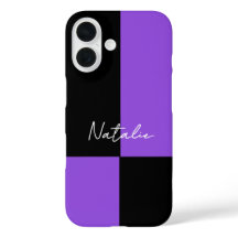Mínimo Personalizado de Bloco de Cores Violeta e P
