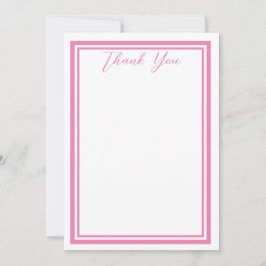 Mínimo Rosa Obrigado Cartões