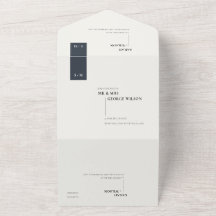 MÍNIMO SCANDI BLACK WHITE MONOGRAM WEDTING