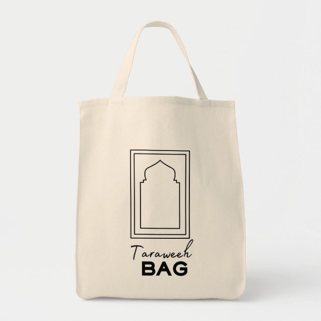 Mínimo Taraweh Bag Masjid Muçulmano Ramadan Bolsa (Frente)