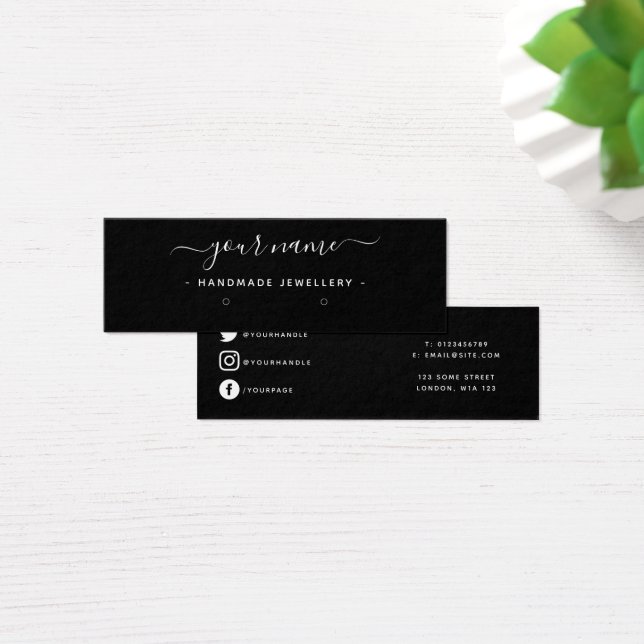 Miniplaca de exibição do brinco simples Boutique (Mesa)