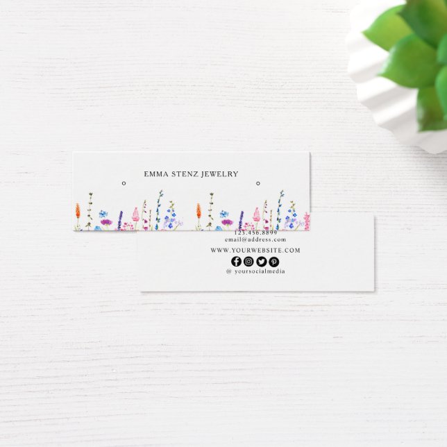 Miniplaca de flores silvestres a ouvir capuz (Mesa)