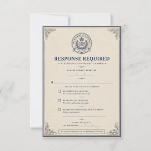 Ministério do Casamento RSVP de Casamento Engraçad