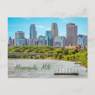 Minneapolis, cartão postal da linha do Skyline MN