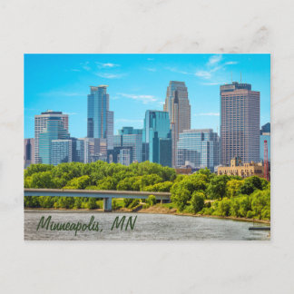 Minneapolis, cartão postal da linha do Skyline MN