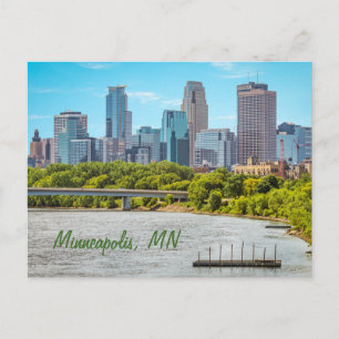 Minneapolis, cartão postal da linha do Skyline MN