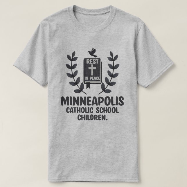 Minneapolis Escola Católica Camiseta Infantil (Frente do Design)