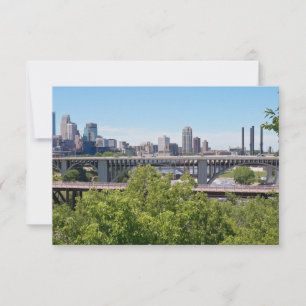 Minneapolis Skyline e Pontes