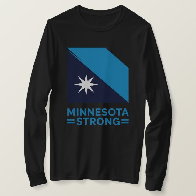 Minnesota Strong presente eu estou com a camiseta  (Frente do Design)